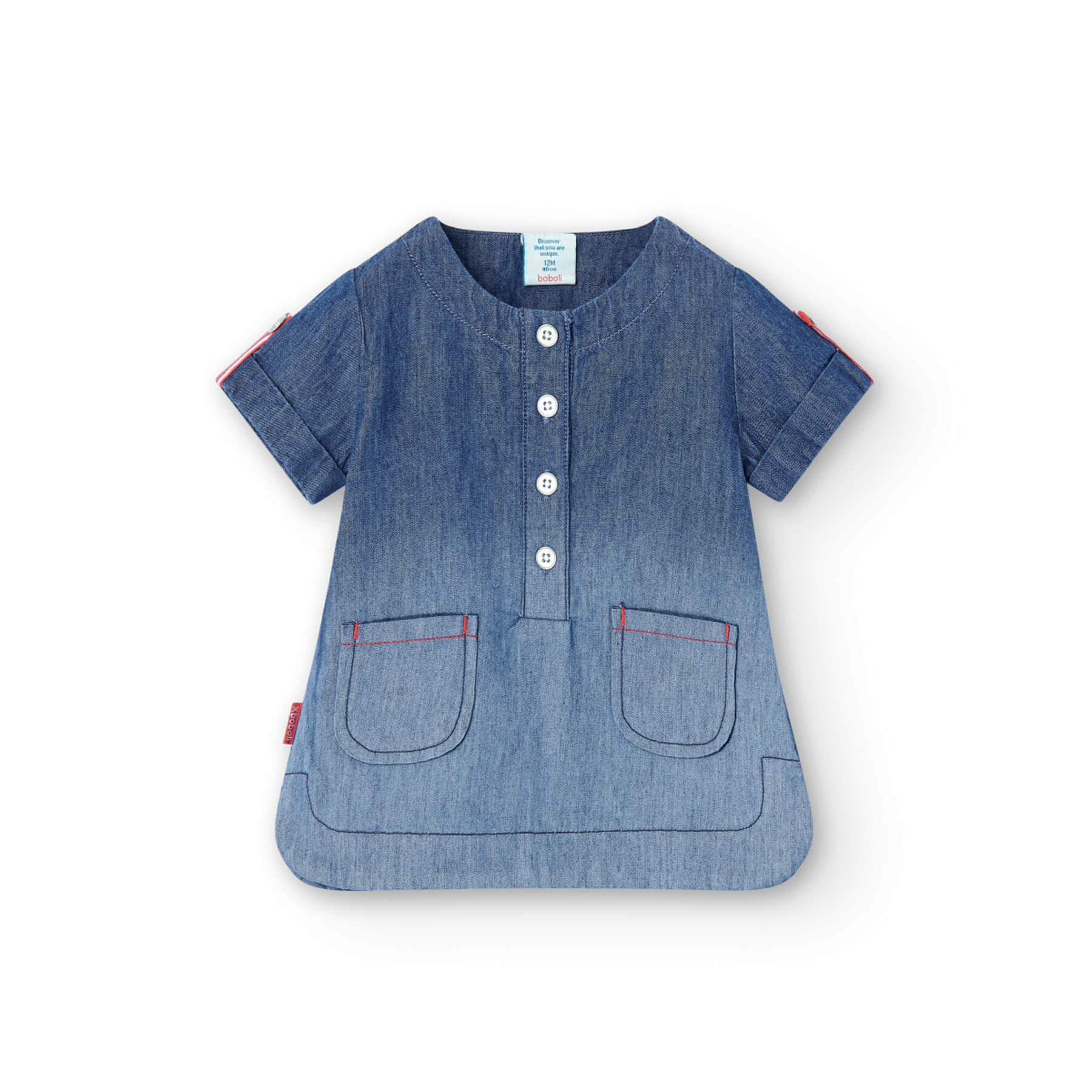 Blusa denim per bimba