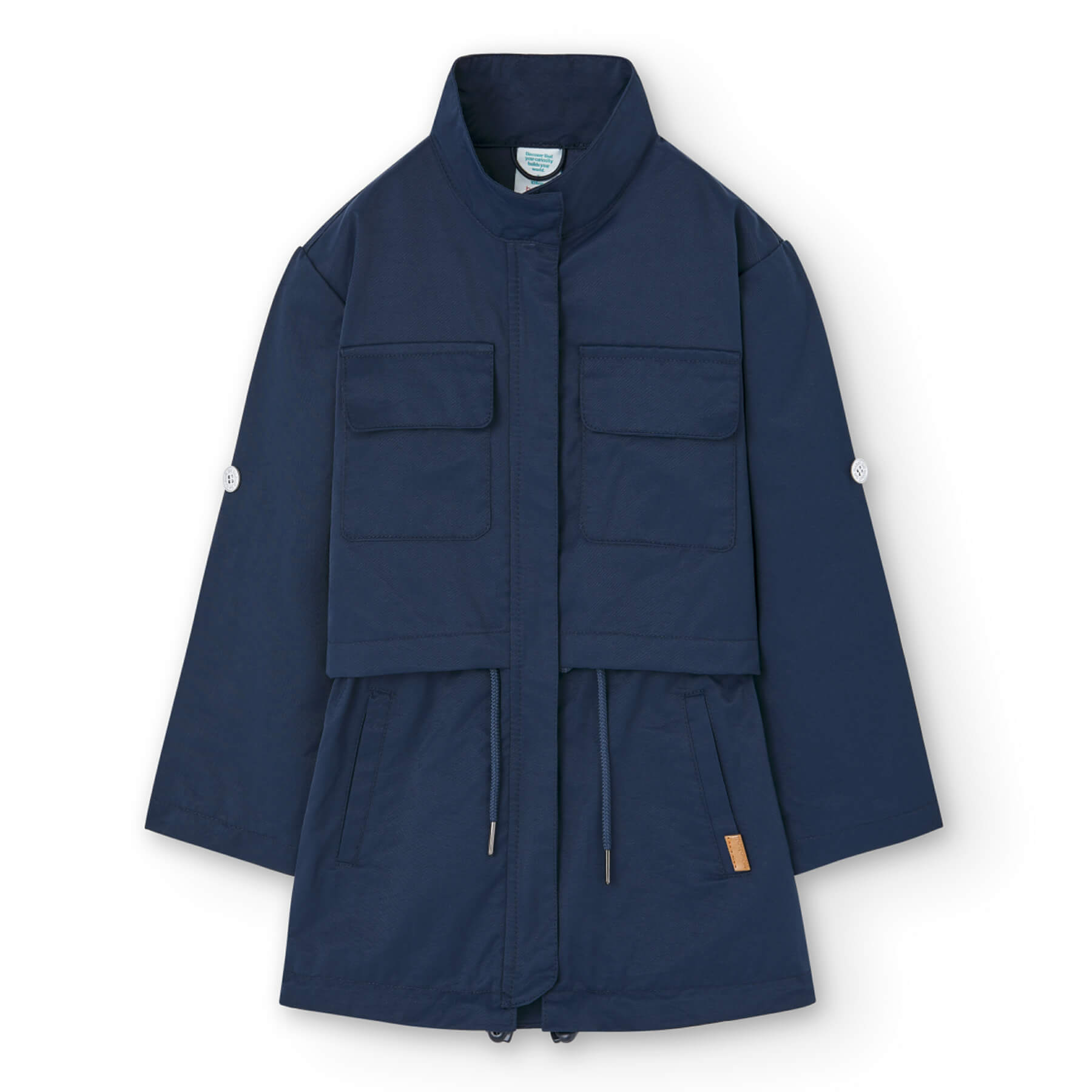 Impermeabile tessuto tecnico per ragazza