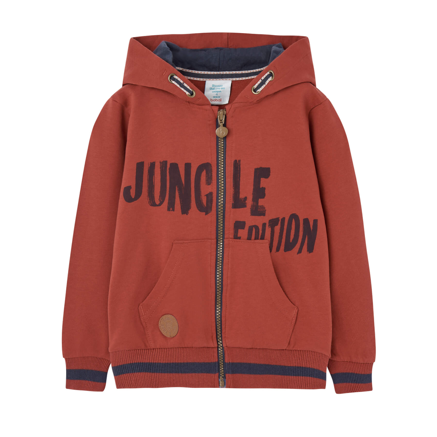 Giacca felpata tinto per ragazzo