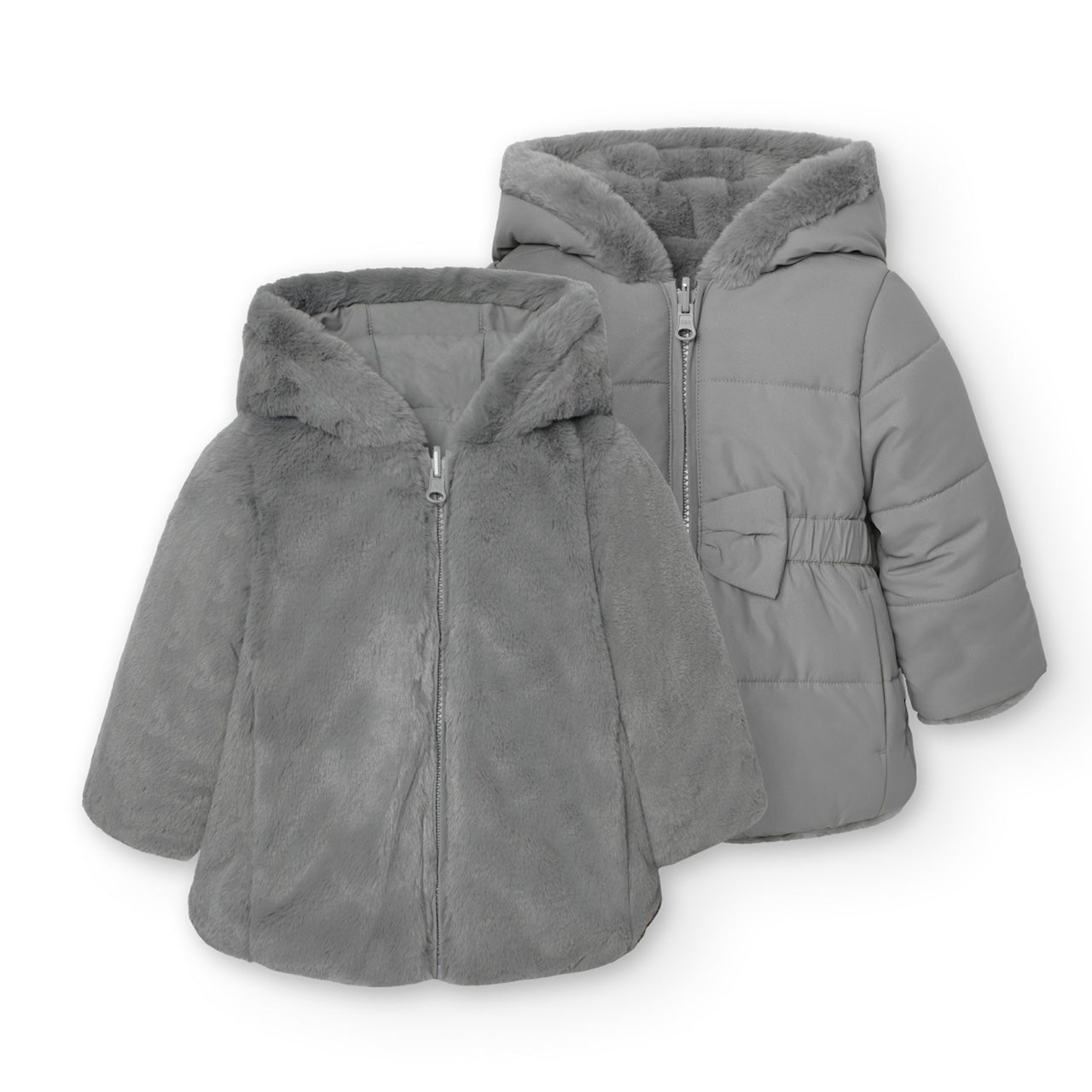 Parka reversibile per bimba