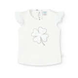 Maglietta jersey combinata per ragazza