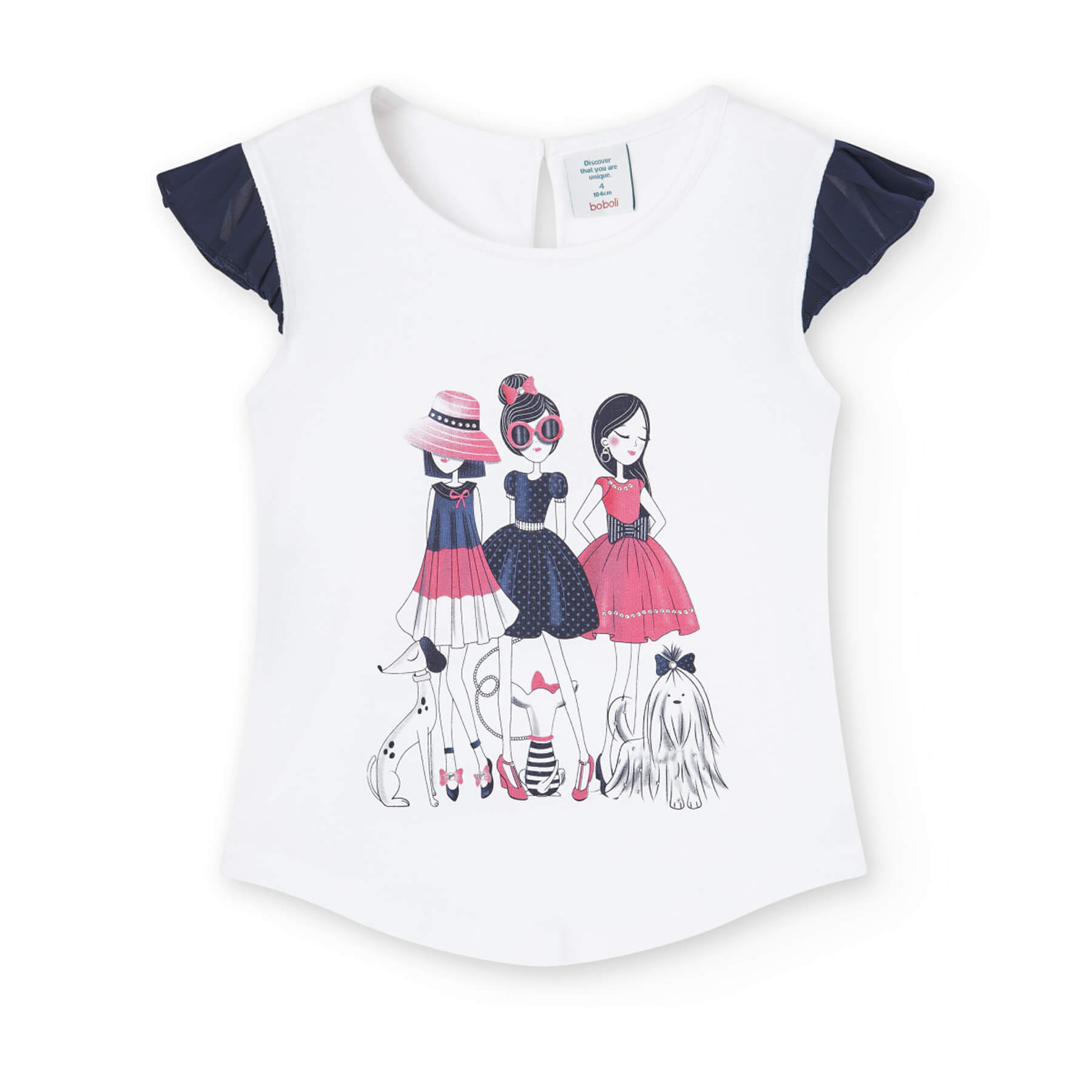 Maglietta jersey elastico per ragazza