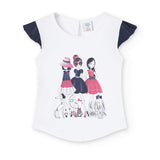 Maglietta jersey elastico per ragazza