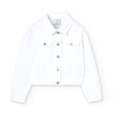 Giubbotto jeans elasticizzato per ragazza