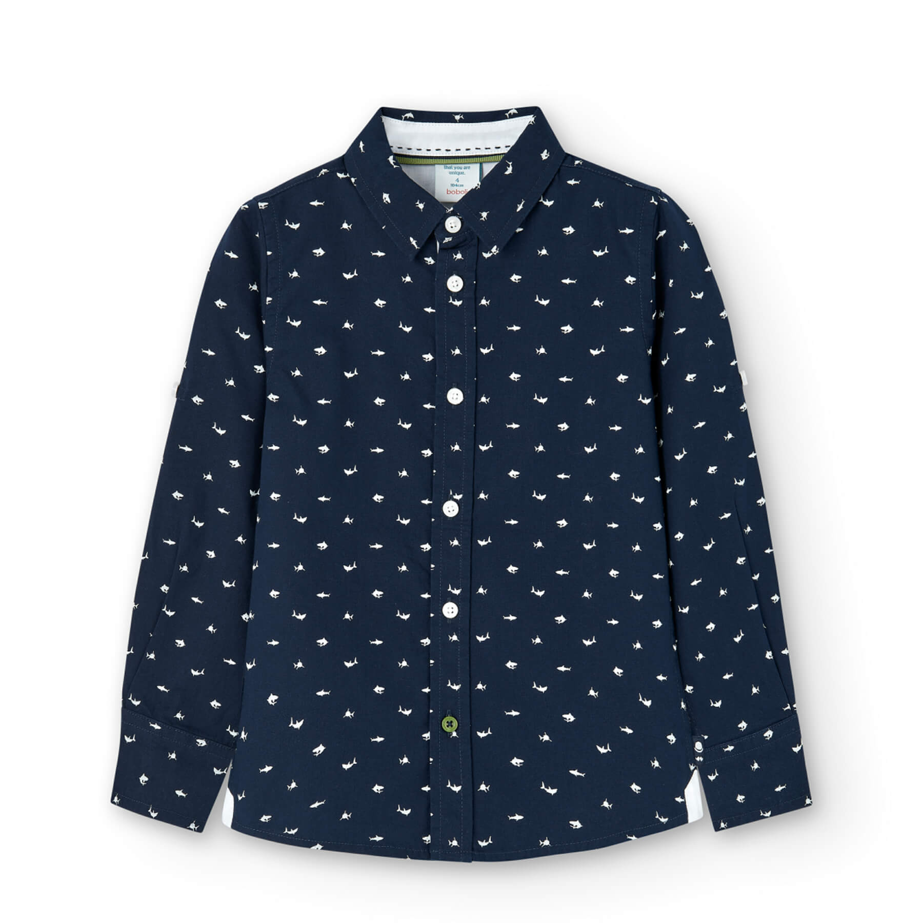 Camicia popelin stampato per ragazzo