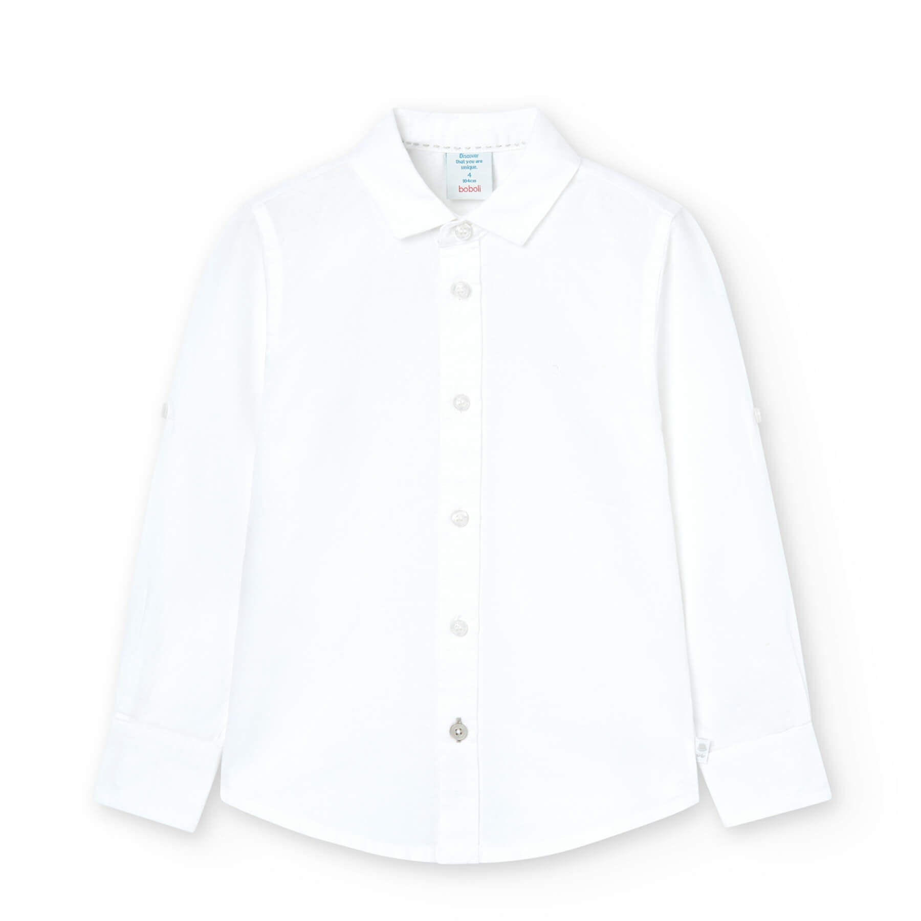 Camicia lino manica lunga per ragazzo