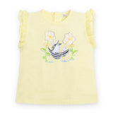 Maglia a maniche corte per neonata