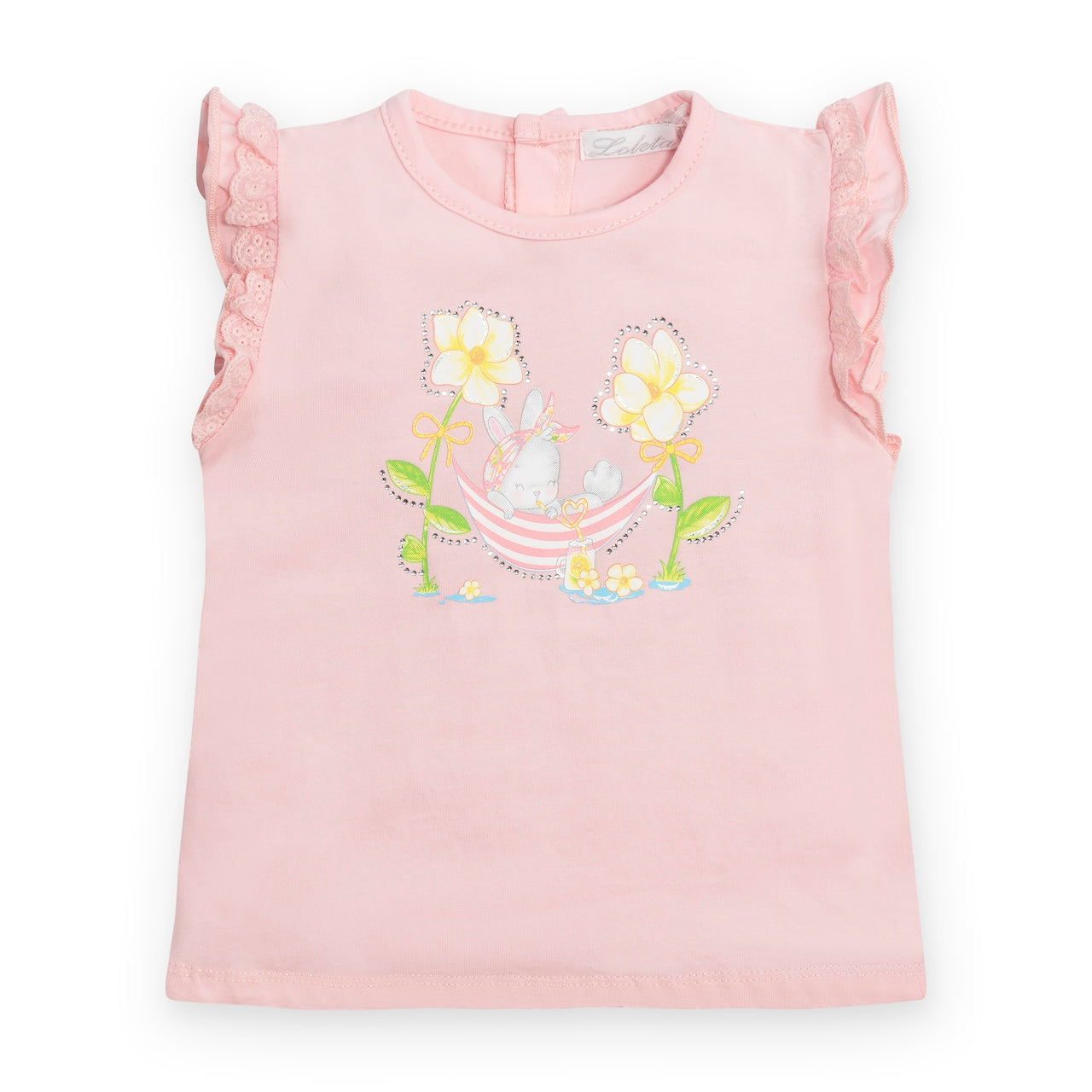 Maglia a maniche corte per neonata