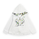 Felpa con zip per bambina