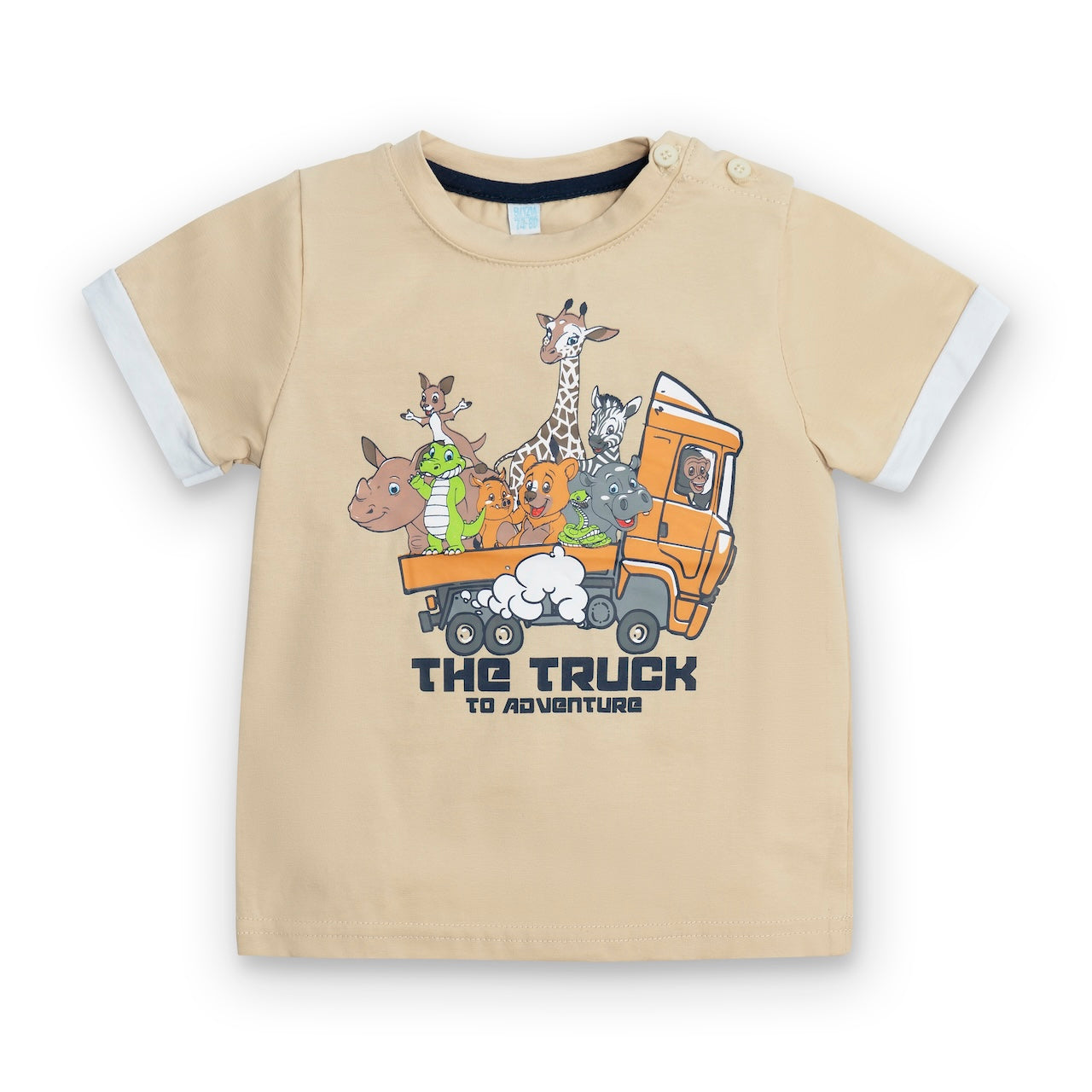 Maglia a maniche lunghe con stampa Safari per bambino