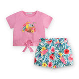 Maglietta e shorts per bambina