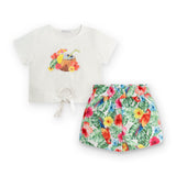 Maglietta e shorts per bambina