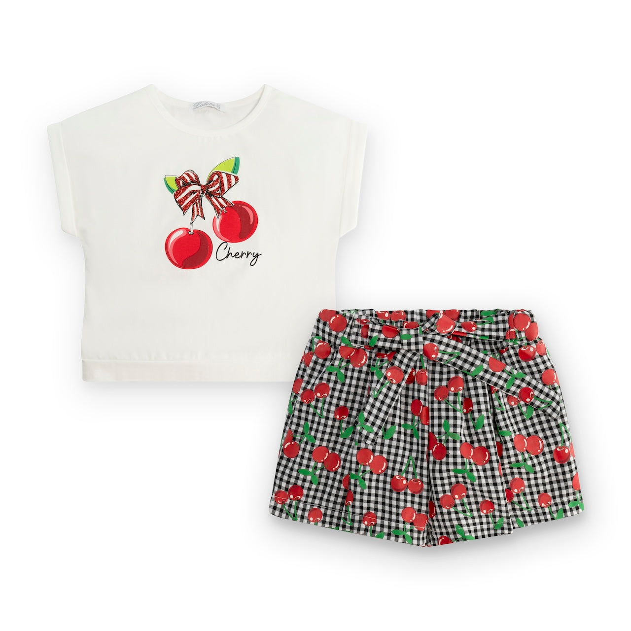 Maglietta e shorts per bambina