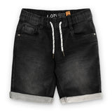 Shorts in denim e fleece per ragazzi