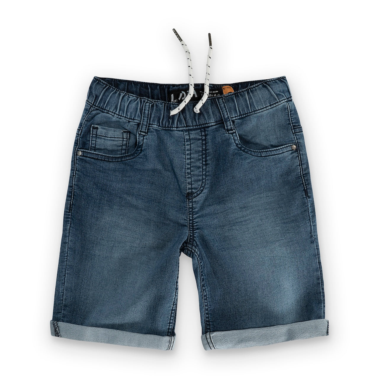 Shorts in denim e fleece per ragazzi