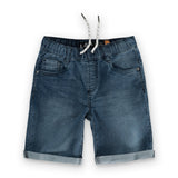 Shorts in denim e fleece per ragazzi