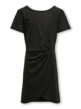 Vestito Glitter Breda a Maniche Corte