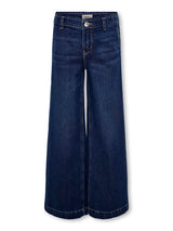 Pantaloni Wide Comet in Denim con Tasche Posteriori