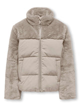 Cappotto Puffer Wanja con Pelliccia e Tasche Laterali