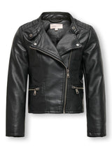 Giacca Biker Freya in Finta Pelle con Tasche Zip