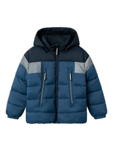 Giacca Puffer Montel Junior con Badge e Tasche Frontali con Zip