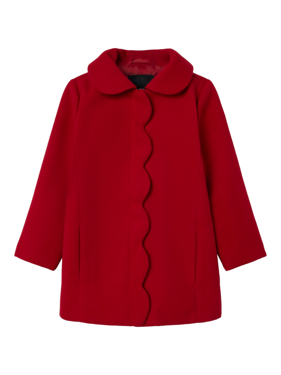Cappotto Scallop Merry Junior con Dettaglio Fiocco