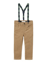 Pantaloni Corduroy Slim Ryan Junior con Vita Regolabile