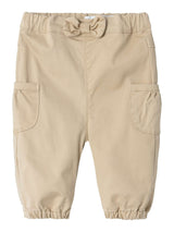 Pantaloni Twill Bella Junior con Vita Regolabile e Dettaglio Fiocco