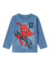 Top a Maniche Lunghe Spiderman Jaris Junior con Badge