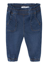 Jeans Rose Junior con Vita Regolabile e Dettaglio Pizzo