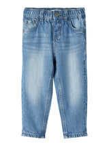 Jeans Tapered Sydney Junior con Vita Regolabile e Badge