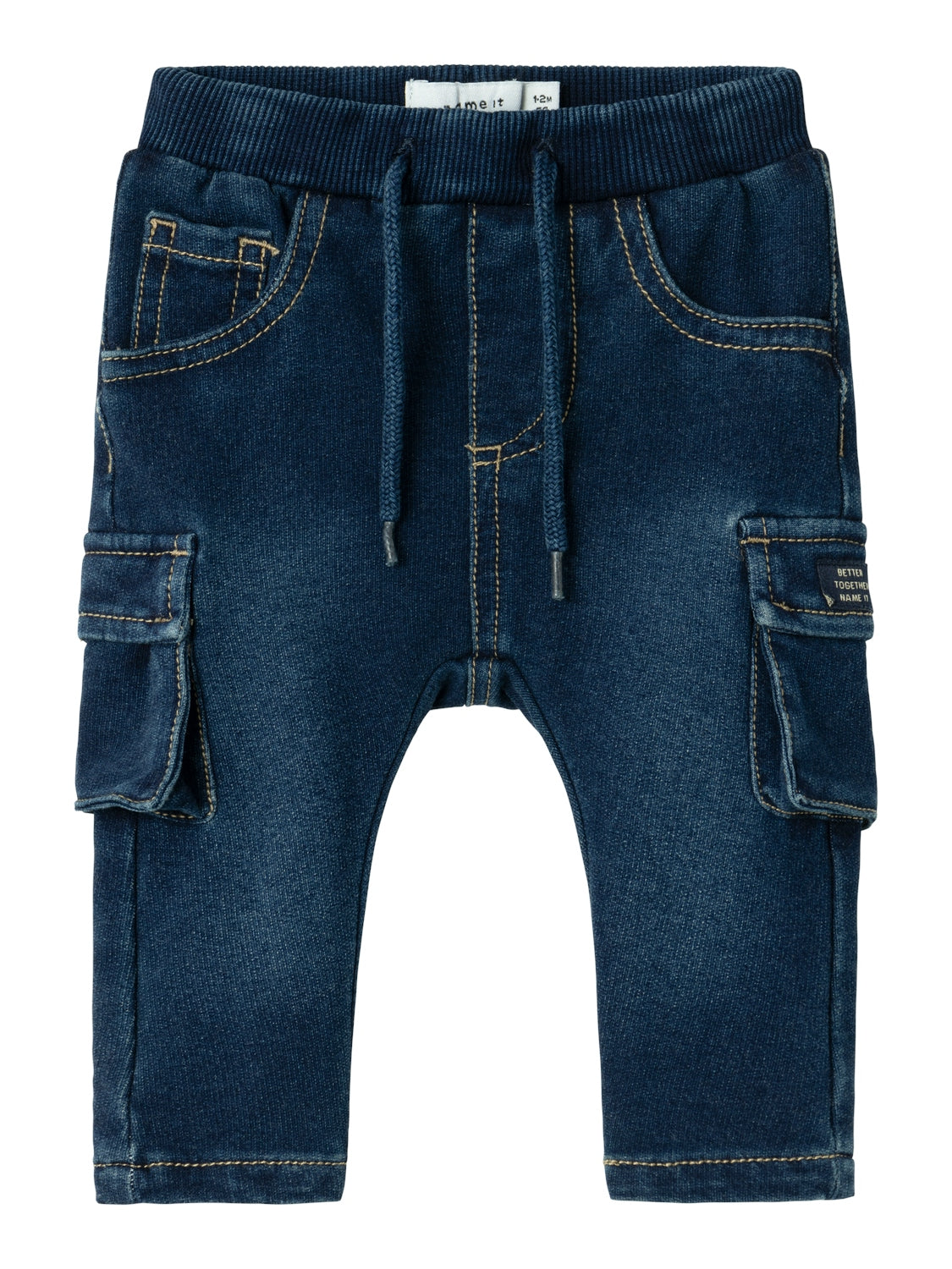 Jeans Cargo Baggy Ben Junior con Vita Regolabile e Tasche Cargo