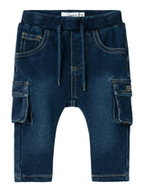 Jeans Cargo Baggy Ben Junior con Vita Regolabile e Tasche Cargo