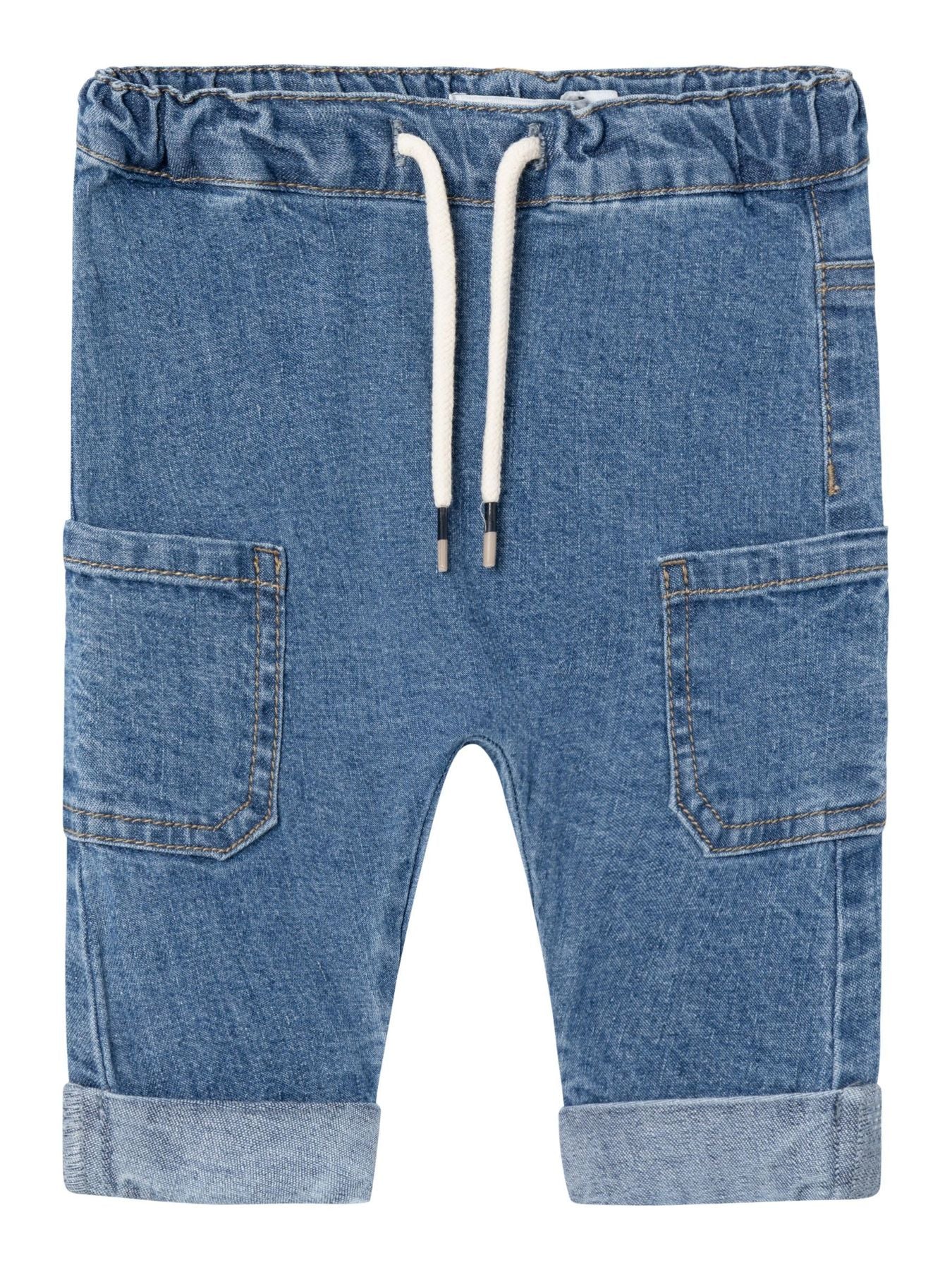 Jeans U-Shape Ben Junior con Vita Regolabile e Tasche Laterali