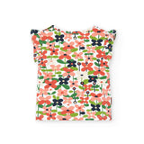 Maglietta jersey fiori per neonati