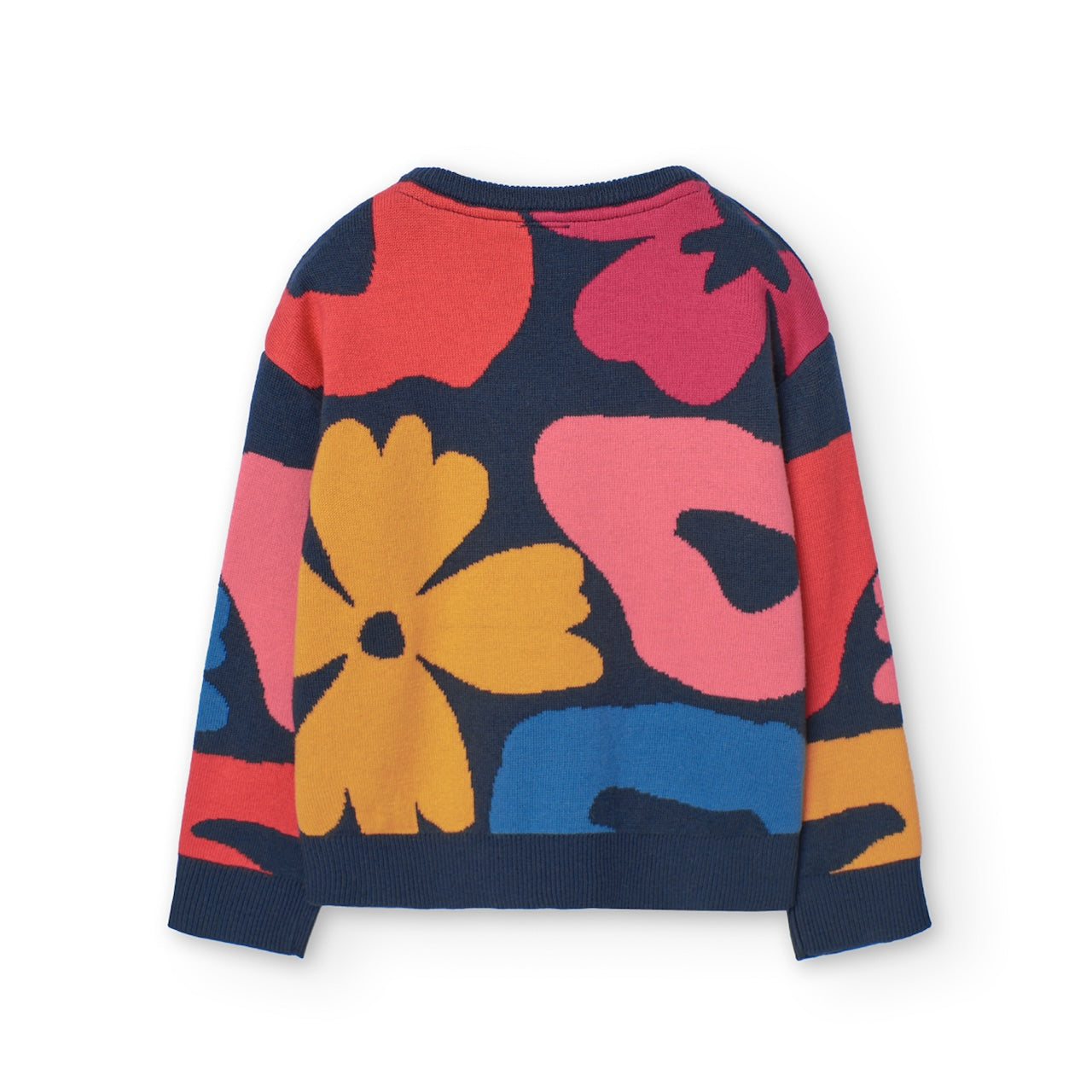 Maglione maglieria fiori per ragazza