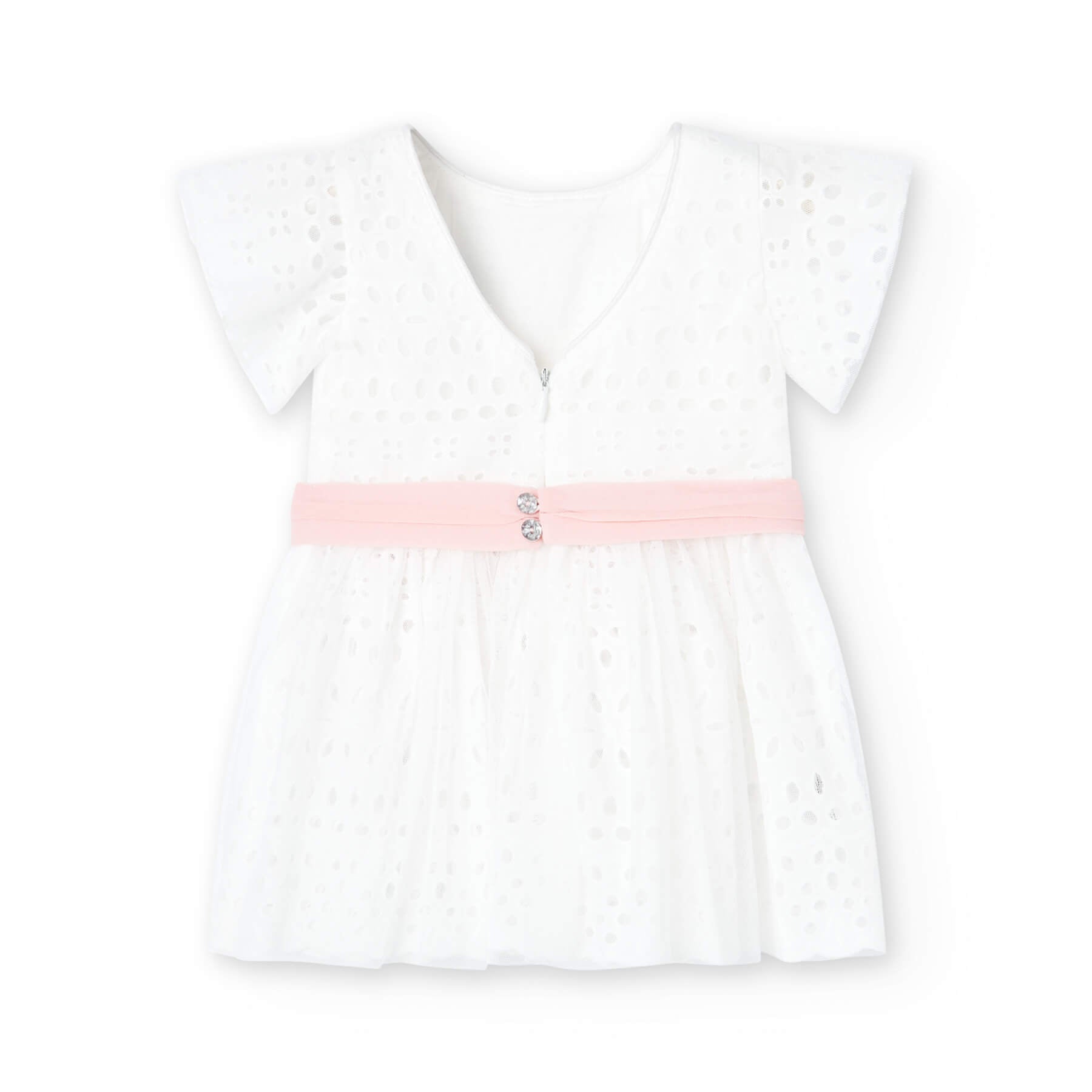 Vestito batista ricamato per neonati