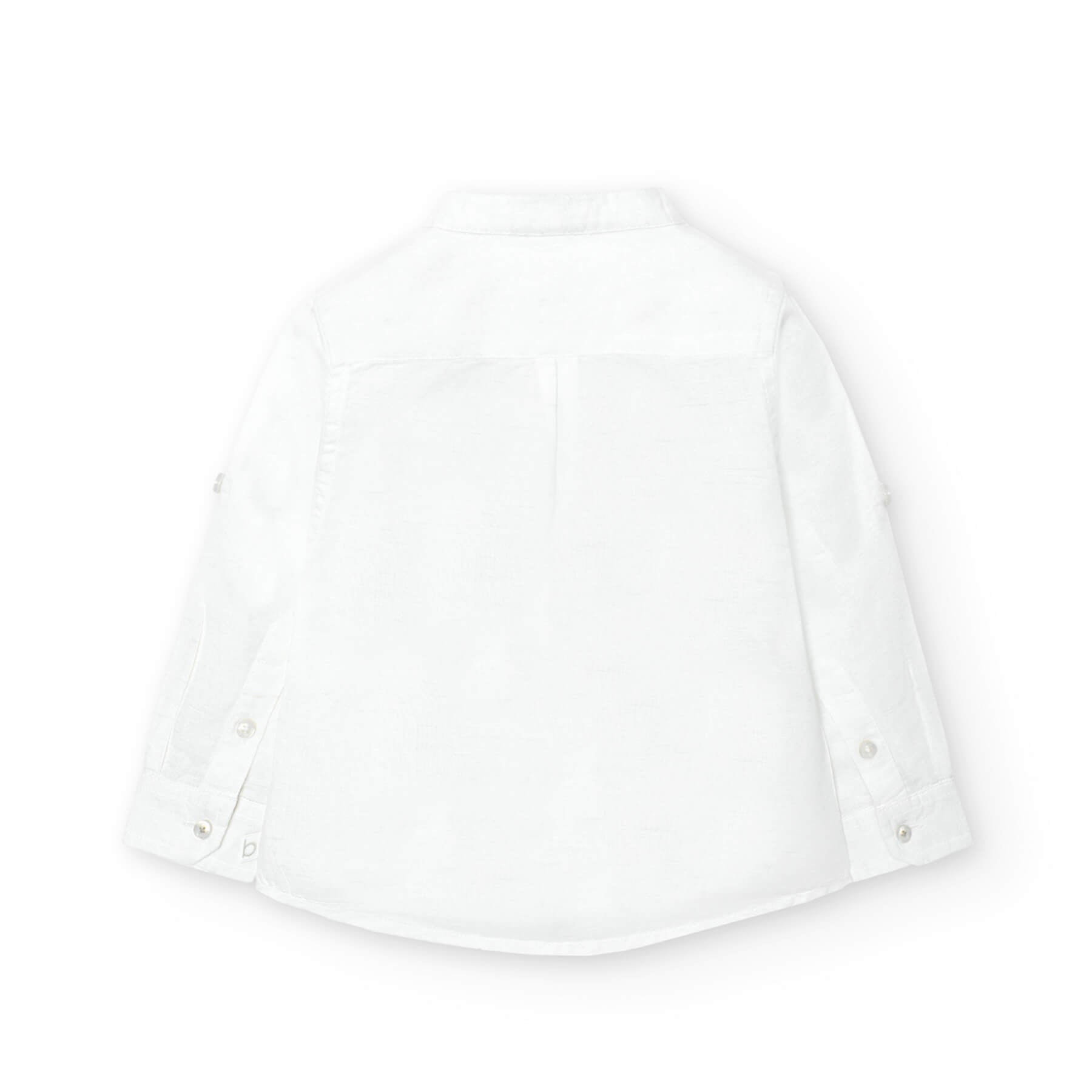 Camicia lino manica lunga per neonati