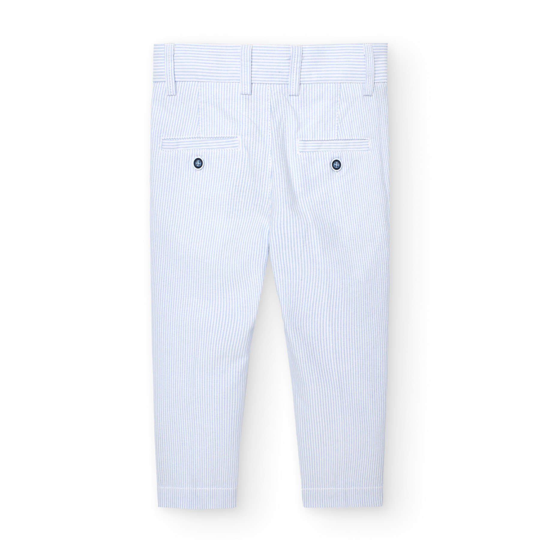 Pantaloni oxford a righe per neonati