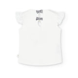 Maglietta jersey combinata per ragazza