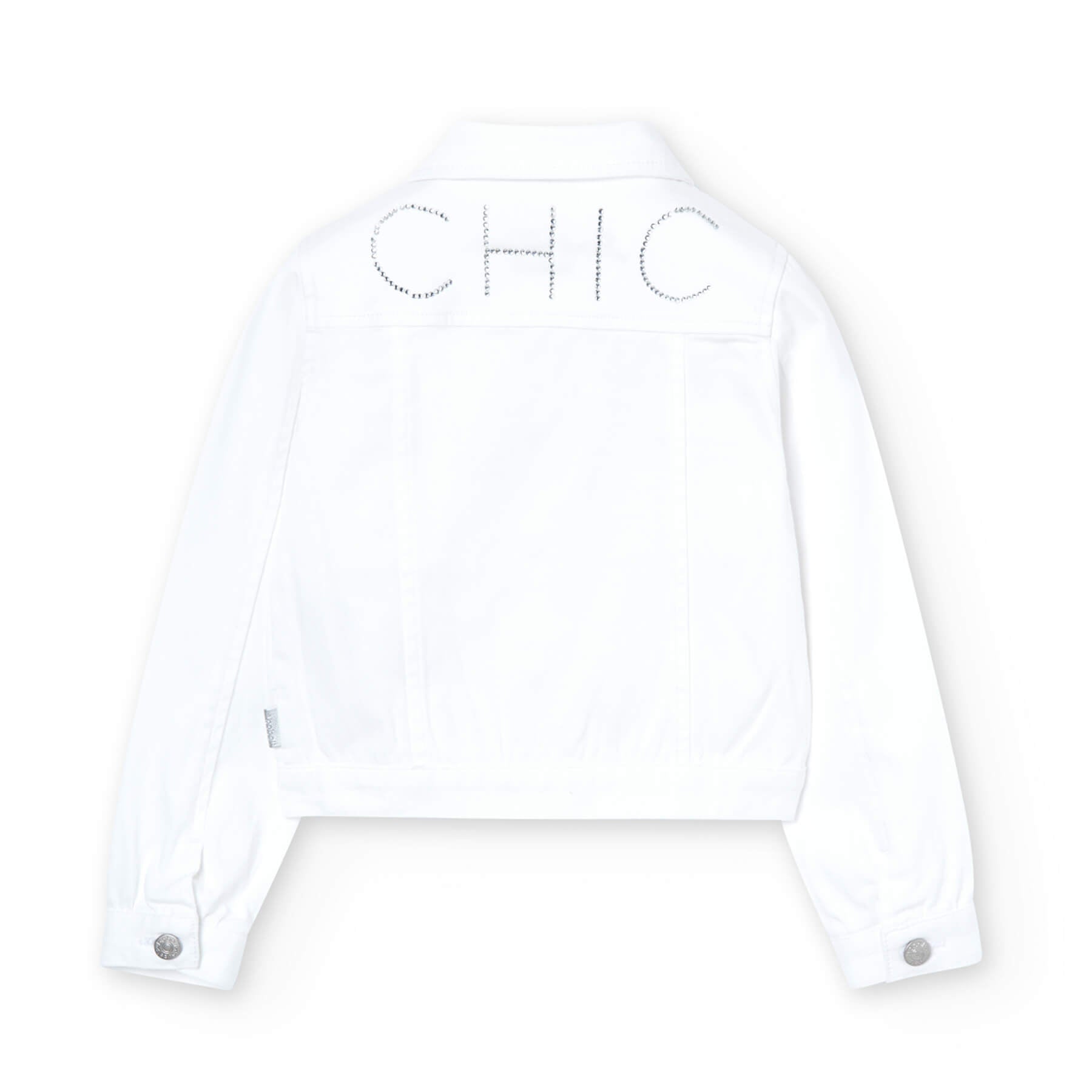 Giubbotto jeans elasticizzato per ragazza