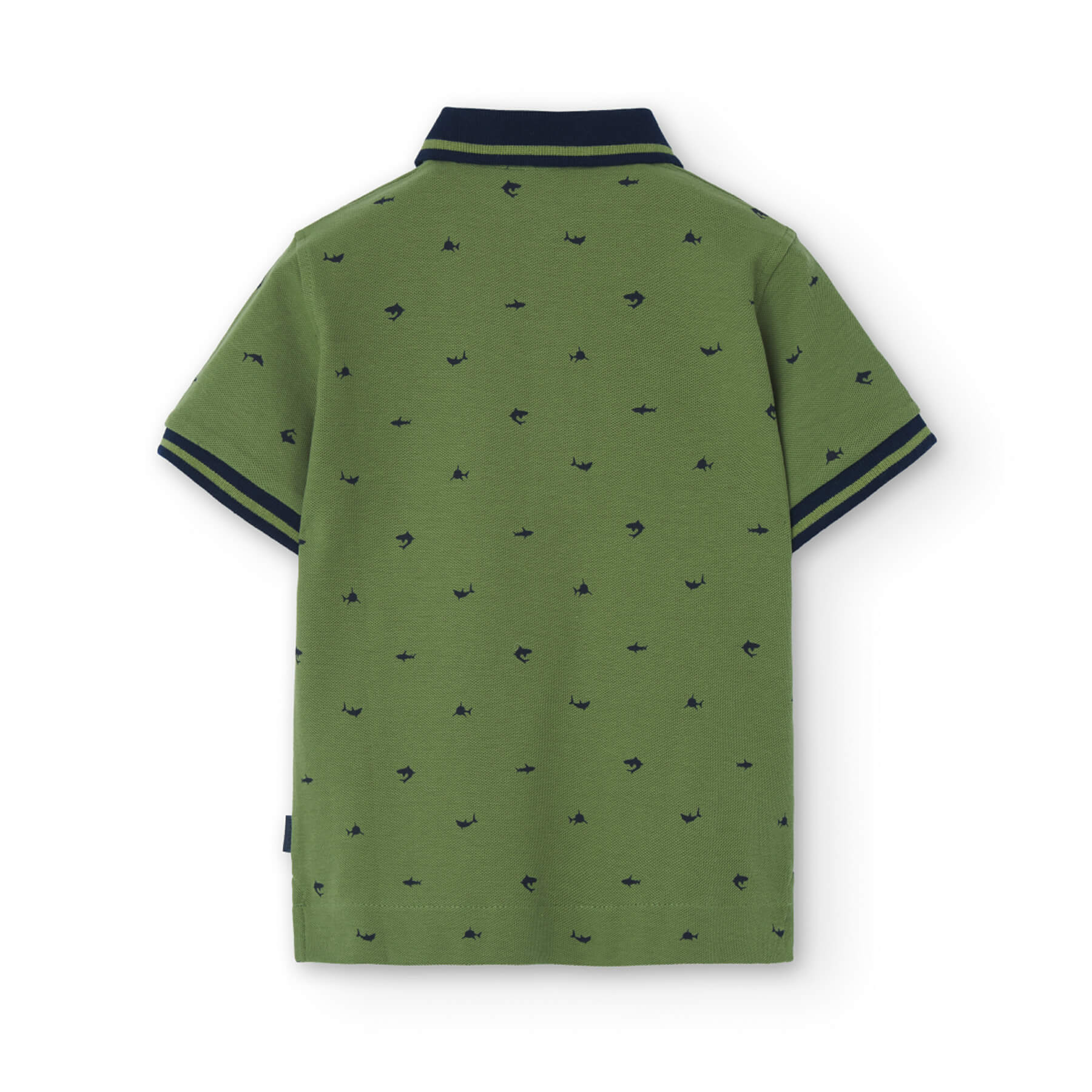 Polo piquet stampato per ragazzo