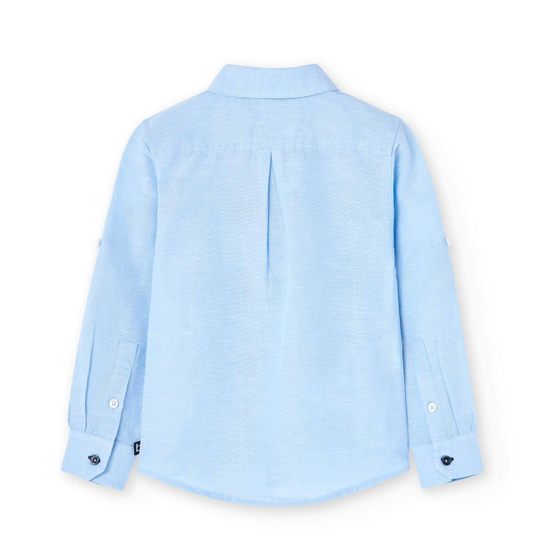 Camicia lino manica lunga per ragazzo