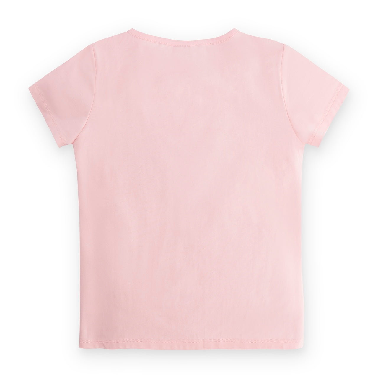 Maglietta in cotone con stampa a quadri per bambina