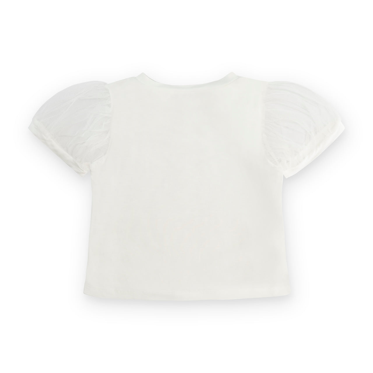 Maglia a maniche lunghe in tulle per bambina