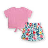 Maglietta e shorts per bambina
