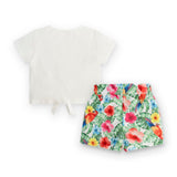 Maglietta e shorts per bambina
