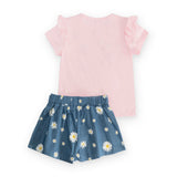 Maglietta e shorts per bambina