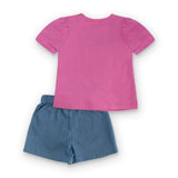 Maglietta e shorts per bambina