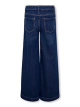 Pantaloni Wide Comet in Denim con Tasche Posteriori